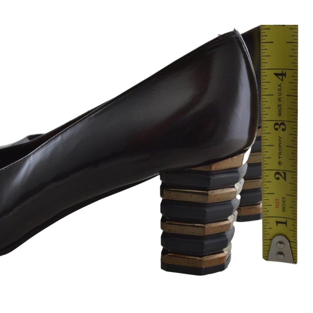 Stuart Weitzman Patent Leather Block Heel Pumps - image 6